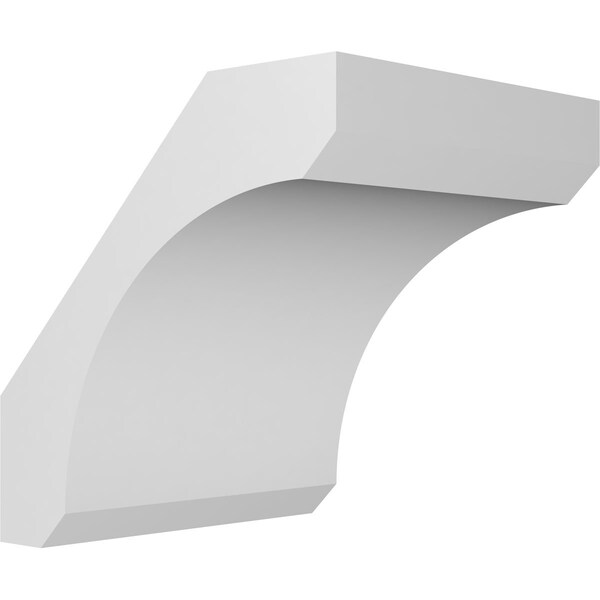 Ekena Millwork 5 1/2-in. W x 6-in. D x 6-in. H Legacy Architectural Grade PVC Knee Brace BRCP055X06X06LEC - main